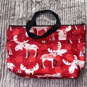 Thirty-One Red and Black Holiday Tote